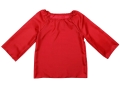 KOSZULA DŁUGI RĘKAW CZERWONA 116-128