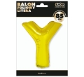 BALON LITERA Y ZŁOTY 34'' 86cm