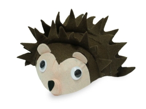 CZAPKA JEŻ RUCHOME OCZY BRĄZOWA