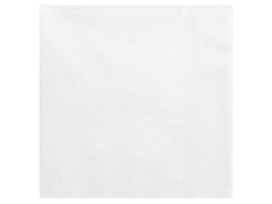 SERWETKI TRÓJWARSTWOWE BIAŁE 20szt