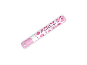 TUBA KONFETTI PŁATKI RÓŻ RÓŻOWE 40cm