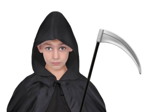 ZESTAW ŚMIERĆ CZARNY PELERYNA 84cm 2el