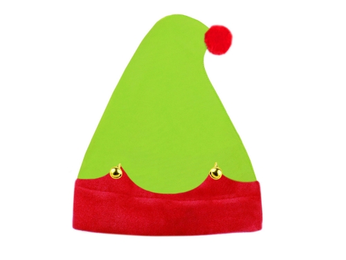 CZAPKA ELF DZWONECZKI ZIELONA