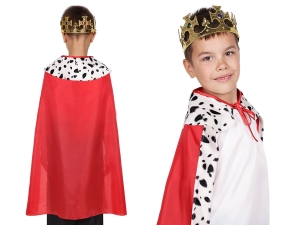 PELERYNA KRÓL CZERWONA 80cm