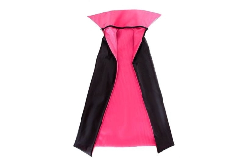 PELERYNA PROSTY KOŁNIERZ RÓŻ 84cm