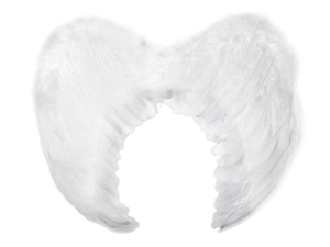 SKRZYDŁA ANIOŁEK Z PIÓR BIAŁY 60x40cm