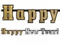BANER HOLOGRAFICZNY HAPPY NEW YEAR 15cm x 142cm