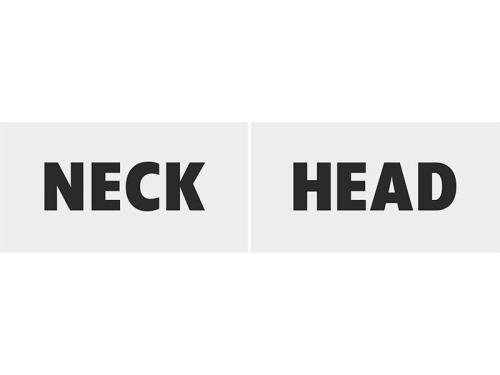 TABLICZKA DO ZDJĘĆ HEAD/NECK