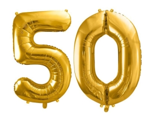 BALONY 50 ZŁOTE 34'' 2szt