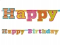 BANER HAPPY BIRTHDAY 16x166 cm