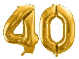 BALONY 40 ZŁOTE 34'' 2szt