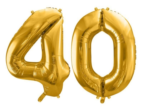BALONY 40 ZŁOTE 34'' 2szt