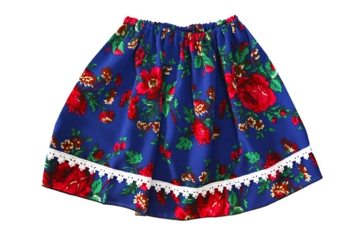 SPÓDNICZKA LUDOWA NIEBIESKA 30cm