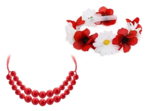 ZESTAW LUDOWY CZERWONY 2el