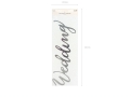 BANER WEDDING SREBRNY 16,5x45 cm