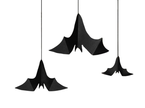 ZAWIESZKA NIETOPERZ CZARNY 3szt