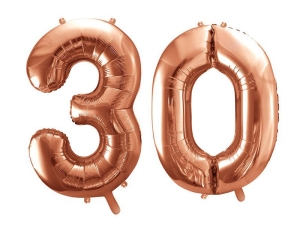 BALONY 30 RÓŻOWE ZŁOTO 34'' 2szt