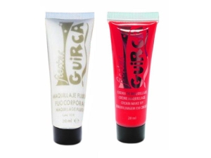 ZESTAW DO MALOWANIA TWARZY FARBKI BIAŁO-CZERWONY 2el