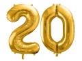 BALONY 20 ZŁOTE 34'' 2szt