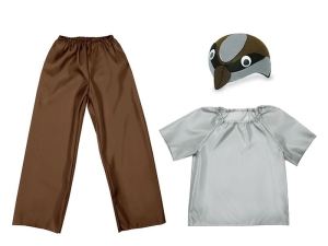 ZESTAW WRÓBEL BRĄZOWO-SZARY 98-110 3el