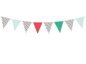 GIRLANDA TRÓJKĄTY MERRY XMAS 13m