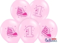 BALON RÓŻ TRAMPEK 30cm 1szt