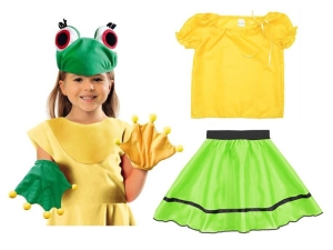 ZESTAW ŻABKA ZIELONO-ŻÓŁTY 116-128 4el