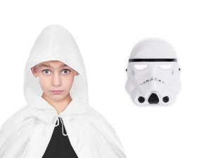 ZESTAW SZTURMOWIEC STAR WARS BIAŁY PELERYNA 94cm 2el