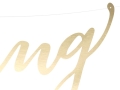 BANER WEDDING ZŁOTY 16,5x45 cm