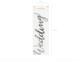 BANER WEDDING ZŁOTY 16,5x45 cm