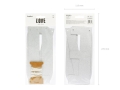 BANER LOVE BROKAT SREBRNY 21x55cm