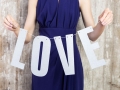BANER LOVE BROKAT SREBRNY 21x55cm
