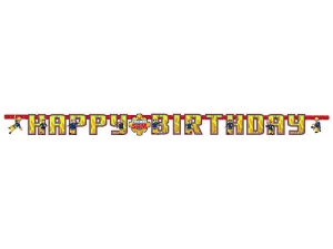 BANER HAPPY BIRTHDAY STRAŻAK SAM ŻÓŁTY 1,8m