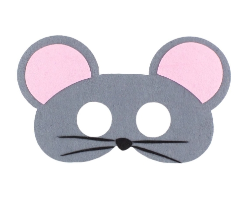 MASKA MYSZKA SZARA