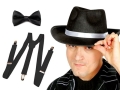 KOMPLET AL CAPONE CZARNY 3el