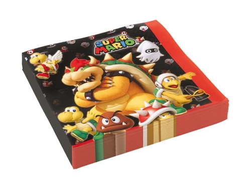SERWETKI SUPER MARIO 20szt
