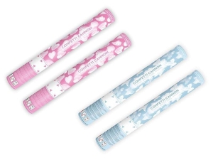 ZESTAW TUBY MOTYLKI SERCA BIAŁE 40cm 4szt