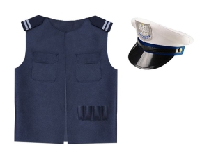 ZESTAW POLICJANT GRANATOWY 146-158 4el