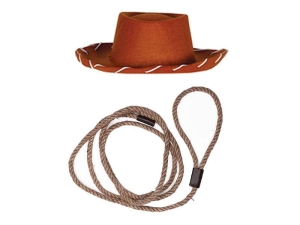 ZESTAW KOWBOJ BRĄZOWY 2el