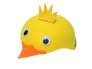 CZAPKA KURCZAK RUCHOME OCZY ŻÓŁTA