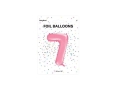 BALON CYFRA 7 J.RÓŻ 34'' 86cm