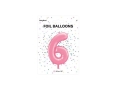 BALON CYFRA 6 J.RÓŻ 34'' 86cm