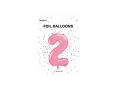 BALON CYFRA 2 J.RÓŻ 34'' 86cm