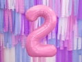 BALON CYFRA 2 J.RÓŻ 34'' 86cm