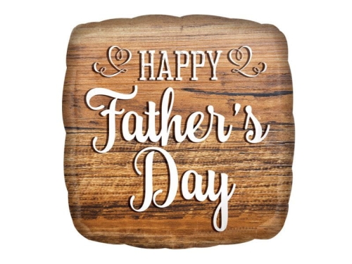BALON HAPPY FATHERS DAY BRĄZOWY 17'' 43cm