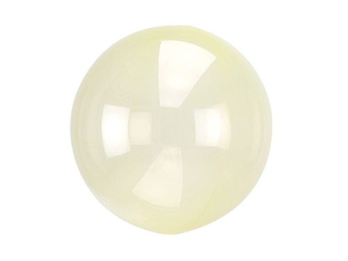 BALON OKRĄGŁY CRYSTAL ŻÓŁTY 18'' 45cm