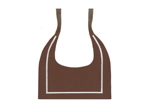 KOŁNIERZYK WIGOFIL BRĄZOWY LAM. BIAŁA