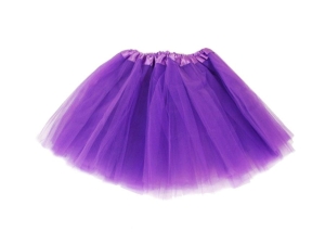 SPÓDNICZKA TIULOWA TRÓJWARSTWOWA FIOLETOWA 28cm