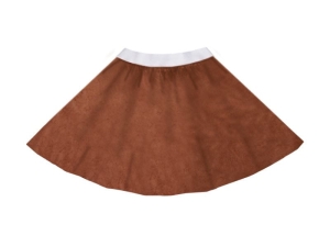 SPÓDNICZKA WELUROWA BRĄZOWA 34cm