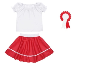 ZESTAW NARODOWY BIAŁO-CZERWONY 98-110 3el